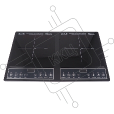 Плита настольная электрическая Sakura SA-7158 чёрный, 4 кВт, индукция, конфорки - 2, закаленное стекло, сенсор