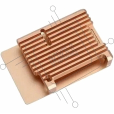 Корпус ACD RA506 Gold Metal Aluminum Case for Raspberry Pi 4B