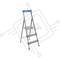 Стремянка НИКА СМ3 3 широких ступени (79315)