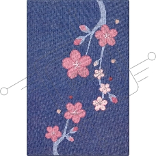 Блокнот Moleskine LIMITED EDITION SAKURA LESU08MM710BOX Pocket 90x140мм, обложка текстиль, 160 страниц, линейка, подарочная коробка, синий, 2025