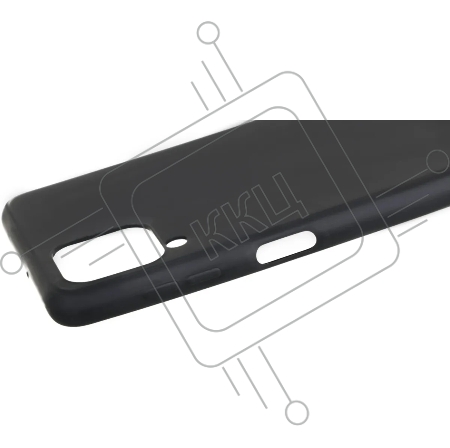 Чехол (клип-кейс) BORASCO Silicone Case, для Samsung Galaxy A22/M22, черный [40290]