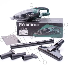 Пылесос автомобильный FAVOURITE OBS 21 VCM (Без АКБ и ЗУ) зелёный, 21 Вт, уборка сухая, пылесборник контейнер 0.6 л