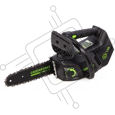 Пила цепная одноручная аккумуляторная GreenWorks GD40TCS (арбориста), 40V, 25,4 см, бесщеточная, без АКБ и ЗУ (2003807)
