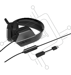 Игровая гарнитура Philips TAG4106BK, DTS Headphone:X 2.0, USB + провод 3,5 мм, Излучатели 50 мм / управление, Съемный однонаправленный микрофон, чёрный