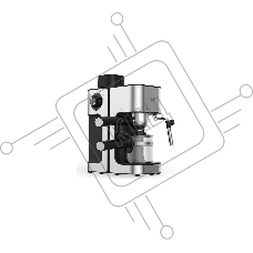Кофеварка рожковая BQ CM4000 cтальной-черный, исп. кофе - молотый, 0.24 л, 800 Вт, 4 Бар