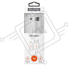Кабель Cable Qumo mUSB 1м плоск белый (R-UmU-1,5W) (20516)