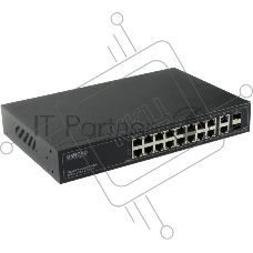 Коммутатор Osnovo SW-71802/L, 18×1 Гбит/с + 2×1 Гбит/с SFP, управляемый