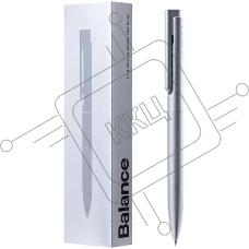 Ручка гелевая автоматическая Deli Nusign NS999ES SILVER, серебристый, d=0.5мм, черные чернила, коробка (1шт) пулевидный пишущий наконечник