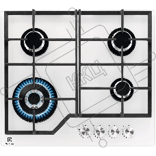 Газовая варочная поверхность Electrolux KGG64362W, 4 конфорки, закаленное стекло, 8900 Вт