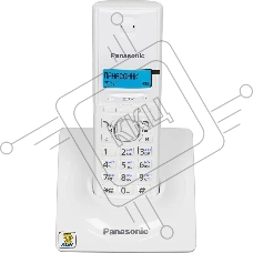 Телефон беспроводной (DECT) Panasonic KX-TG1711RUW (белый) {АОН, Caller ID,12 мелодий звонка,подсветка дисплея,поиск трубки}