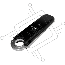 Флеш диск Maxvi P2 8GB USB 2.0 black, монолит с колпачком, ABS пластик