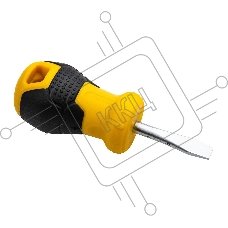 Шлицевая отвертка Deli DL6360381 6х38мм Материал: CR-V. Двухкомпонентная ручка. Хромированная