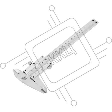 Штангенциркуль Deli DL92150 150мм Диапазон: 0-150 мм. Значение деления: 0,02 мм.