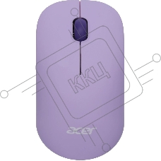 Мышь беспроводная Acer OMR205 фиолетовый, 1200 dpi, радиоканал, USB, кнопки - 3