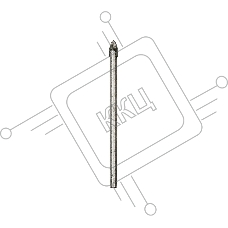 Сверло по стеклу и кафелю Kranz KR-12-6806 10 мм