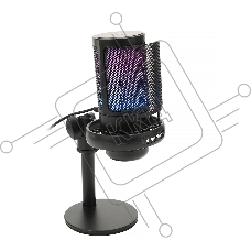 Микрофон конденсаторный Gembird M-01N, подсветка RGB, шумоподавление, настольный держатель, черный