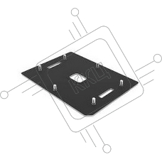 Комплектующие корпусов ALSEYE 4189 Backplate Dimensions:113.6*74.5*18mm