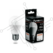 Лампа светодиодная FERON PRO LB-1013 (38034) шар E27 13W 6400K