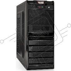 Корпус Miditower ExeGate XP-329S-UNS450 (ATX, БП UNS450 с вент. 12см, 2*USB, аудио, черный)