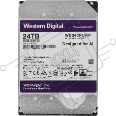 Жесткий диск HDD WD Purple Pro 24Tb 7200rpm SATA 512Mb 3.5