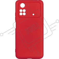 Чехол (клип-кейс) DF poOriginal-06  для Poco M4 Pro (4G)  красный