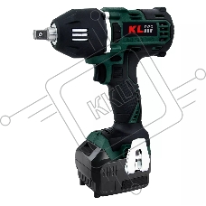 Профессиональный бесщеточный гайковерт аккумуляторный KLPRO KLSS18BH-50 (18В, Li-ion-2шт, 5.0А·ч, 400Нм, 2 скорости, подсветка,З/У,в кейсе)