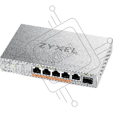 Коммутатор Zyxel XMG-105HP-EU0101F (L2) 5x2.5Гбит/с 1SFP+ 4PoE++ 70W неуправляемый
