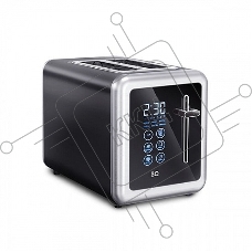 Тостер BQ T4002, 850 Вт, 7 степеней поджаривания, стальной/черный