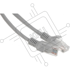 Патч-корд Premier PP12-1.5M 1000Гбит/с UTP 4 пары cat.5E CCA molded 1.5м серый RJ-45 (m)-RJ-45 (m)