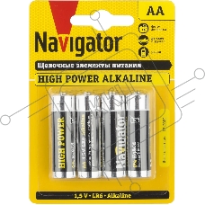 Элемент питания NAVIGATOR NBT-NE-LR6-BP4, 1.5 В
