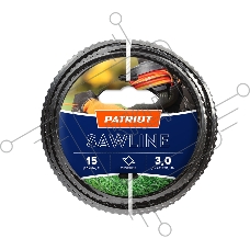 Леска Sawline D 3,0 мм L 15 м (квадрат,пилообразный профиль) 300-15-5 на пластиковой обойме,блистерн