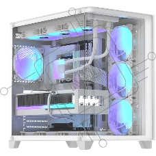 Компьютерный корпус AeroCool / Formula Crystal U2 белый без БП ATX 1xUSB 2.0 1xUSB 3.0 1xUSB3.1 audio bott PSU