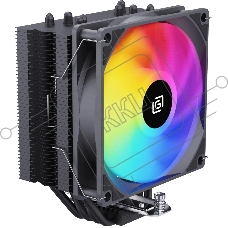 Устройство охлаждения(кулер) Oklick OG-CPC180FRGB-PWM1 черный 120мм алюминий+медь 1500rpm 20db 4-pin 180W 150мм