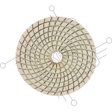 Круг PATRIOT алмазный гибкий шлифовальный АГШК Ø100 мм P400 - вод.охл.