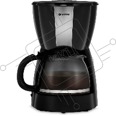 Кофеварка капельная Vitek Starlight VT-8385 (BK) черный, исп. кофе - молотый, 1.2 л, 980 Вт.