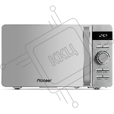 Микроволновая печь Pioneer MW229D серебристый, 20 л, 700 Вт, переключатели - поворотный механизм/кнопки
