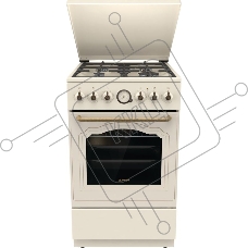 Плита комбинированная Gorenje GKS5B70CLI бежевый, конфорок 4 газовых, духовка 70 л, 50 см x 85 см x 59.4 см