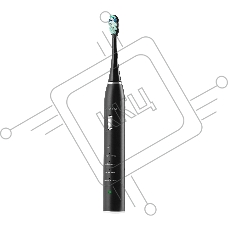 Зубная щетка Galaxy Line GL4983, черный, электрическая, время работы до 1,5 ч, мягкая щетина, до 37200 вибрирующих движений в мин, литий-ионный аккум., таймер завершения чистки, таймер смены области чистки, подставка для зарядки, кейс и 7 насадок