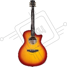 Электроакустическая гитара Kepma B1E-GA-BS цвет Cherry Burst
