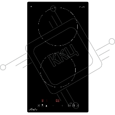 Индукционная варочная панель Monsher MHI 3003, High-Tech, индукция, 30 см, 2 зоны нагрева, inverter, сенсорное управление, 9 уровней мощности, автоматическое отключение, пауза, Booster, таймер, черный