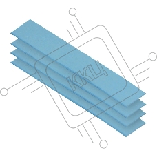 Термопрокладка Arctic Thermal pad 120x20мм, 1.0мм - 4 Pack TP-3 (ACTPD00056A)