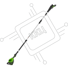 Высоторез/Сучкорез аккумуляторный GreenWorks 82V GD82PS25, 25 см, бесщеточный, без АКБ и ЗУ  1402207