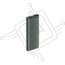 Внешний аккумулятор OLMIO QL-10, 10000mAh, 22.5W, QuickCharge3.0/PowerDelivery, LCD, серый