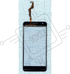 Сенсорное стекло (тачскрин) для HTC Desire 10 Lifestyle, черное