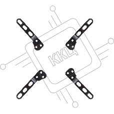 Удлинитель для кронштейнов Kromax ADAPTER-200, черный, 80 шт/уп, Адап. стал. унив. для TV, max VESA 200x200 мм., max вес 20 кг.