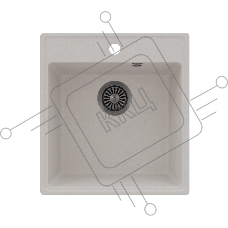 Кухонная мойка Maunfeld Perla 460 MFQS-460W кремовый