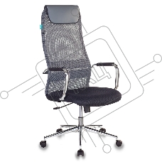 Кресло руководителя Бюрократ KB-9N/DG/TW-12 серый TW-01 TW-11 сетка крестовина хром Кресло руководителя Бюрократ KB-9N/DG/TW-12 серый TW-01 TW-11 сетка крестовина хром