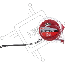 Рулетка MATRIX 31075  crystal 10м х 25мм корпус из поликарбоната