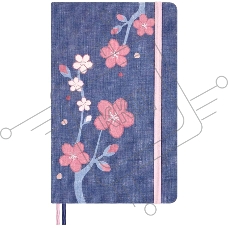 Блокнот Moleskine LIMITED EDITION SAKURA LESU08QP060 Large 130х210мм, обложка текстиль, 176 страниц, линейка, синий, 2025