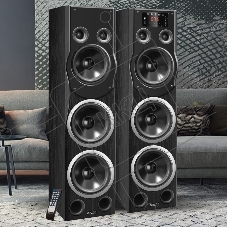 Акустическая система Ginzzu GM-329 2.0, 2x120W/BT/USB/SD/FM/AUX/ДУ